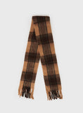 Xpoko July Scarf Brown Check