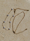 Xpoko Sakina Pearl Anklet Pack Gold