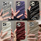 Xpoko Simple Style Wave Pattern Phone Case Christmas Thanksgiving gifts