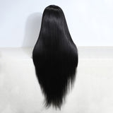 Xpoko Synthetic Cosplay Wig With Bangs Long Straight Wig Ombre Blond Colored Wig Wig For Women Wig For Black Women Synthetic Wig