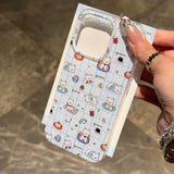 Xpoko Blue Plaid Westie Puppy Phone Case