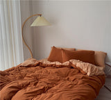 Xpoko Two-Toned Aesthetic Bedsheet Set