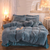 Xpoko Dreamy Winter Mink Fleece Bedsheet Set