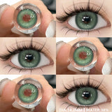 Xpoko YICKYUE -  1Pair New Colored Contact Lenses for Eyes Natural Contact Lenses Blue Eye Lens Green Lenses Yearly Brown Eye Contacts