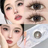 Xpoko Sweet Soulful Gray 14.2mm Contact Lenses(6months wear)