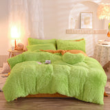 Xpoko Dreamy Winter Mink Fleece Bedsheet Set