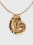 Xpoko Bucatini Shell Necklace Gold