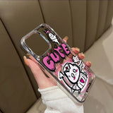 Xpoko Kawaii Graffiti Little Ghost Cat Phone Case