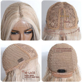 Xpoko Synthetic Lace Front Wig 26"Highlight Blonde Brown black Body Wave Blonde Wigs For Women Ombre Lace Wig Synthetic Lace Front Wig