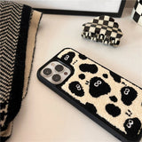 Xpoko Plush Embroidered Briquettes Phone Case