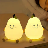 Xpoko Kawaii Cartoon Pear Night Light Christmas Thanksgiving gifts