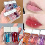 Xpoko Small Square Transparent Lip Gloss Christmas Thanksgiving gifts