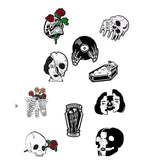 Xpoko Halloween Cute Skeleton Pins Christmas Thanksgiving gifts