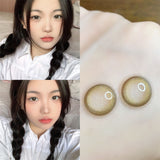 Xpoko Olive Green Contact Lenses