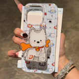 Xpoko Blue Plaid Westie Puppy Phone Case