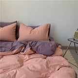 Xpoko Two-Toned Aesthetic Bedsheet Set