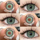 Xpoko YICKYUE -  1Pair New Colored Contact Lenses for Eyes Natural Contact Lenses Blue Eye Lens Green Lenses Yearly Brown Eye Contacts