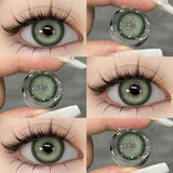 Xpoko YICKYUE -  1Pair New Colored Contact Lenses for Eyes Natural Contact Lenses Blue Eye Lens Green Lenses Yearly Brown Eye Contacts