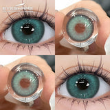 Xpoko 1Pair Colorcon Colored Contact Lenses for Eyes Brown Eye Lens Green Lenses Blue Eye Contacts Korean Lenses Yearly Lens