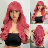 Xpoko Blonde Brown Synthetic Wigs Long Layered Wavy Wig for Women Ombre Brown Hair Party Cosplay Use Heat Resistant Fiber