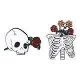 Xpoko Halloween Cute Skeleton Pins Christmas Thanksgiving gifts