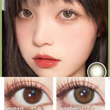 Xpoko Olive Green Contact Lenses