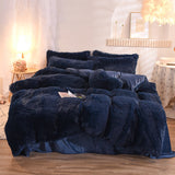 Xpoko Dreamy Winter Mink Fleece Bedsheet Set