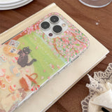 Xpoko Cute Oil Painting Cat Phone Case