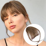 Xpoko Synthetic Natural Forehead Ins Hair Fake Fringes Air Bangs Wig Female Piece Real Comic Flush Bangs Invisible Wig