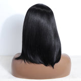 Xpoko Synthetic Straight Bob Wigs With Bangs For Women Natural Hair full machine made 16" Bob Synthetic Hair