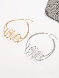 Xpoko Chains Geometric Hollow Necklaces Accessories