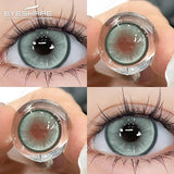 Xpoko 1Pair Colorcon Colored Contact Lenses for Eyes Brown Eye Lens Green Lenses Blue Eye Contacts Korean Lenses Yearly Lens