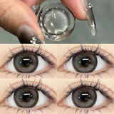 Xpoko Matte Milk Jelly Gray 14.5mm Contact Lenses(6months wear)