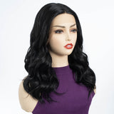 Xpoko Synthetic Curly Wigs Lace Front Wigs 20 Inch Big Deep Wavy Wig Cosplay Blonde Black Wig Synthetic Lace Front Wig For Women