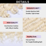 Xpoko Synthetic Crochet 24inch Anna Blonde Red Water Wave Braiding Hair Extensions Deep Wave Afro Curl Twist Crochet Hair for Women