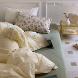 Xpoko  -  Plain Color Cottage Bedding Set