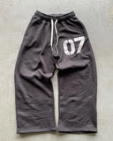 Xpoko Streetwear Y2K Casual Baggy Sweatpants Drawstring Sports Pants Zipper Cardigan Fashion Digital Print Hooded Men Women Street Set