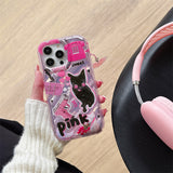 Xpoko Sweet Cool Cat Illustration Pendant Phone Case