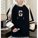 Xpoko Teenagers spring utumn, autumn and winter velvet sweatshirts for boys handsome and big children hooded versatile Korean version