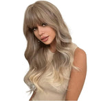 Xpoko Wigs Soft Wig Mature Ladies Style Wigs Multicolor Headband Wigs Adjustable Wigs For Long Curls Synthetic Wig for Girls Daily Use (Color : B, Size : 60cm)