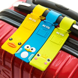 Xpoko back to school Fashion Travel Accessories Cute Animals Strip Luggage Tag Silicone Suitcase ID Addres Holder Baggage Boarding Tag Portable Label