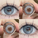 Xpoko Taylor Blue Gray Contact Lenses(12 months wear) Christmas Thanksgiving gifts