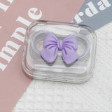 Xpoko Kawaii Bow Contact Lens Case Christmas Thanksgiving gifts