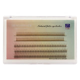 Xpoko Caramel Brown Fishtail A-Type False Eyelashes Christmas Thanksgiving gifts