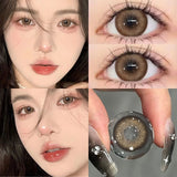 Xpoko Milk Chestnut Brown 14.5mm Contact Lenses(6months wear)