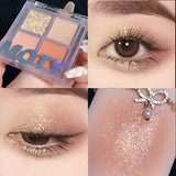 Xpoko 4 Colors Shine Eyeshadow Christmas Thanksgiving gifts