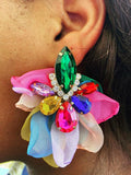 Xpoko Flower Shape Drop Earrings