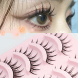 Xpoko Natural Curled A-type False Eyelashes Christmas Thanksgiving gifts