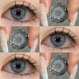 Xpoko Elegant Gray Blue 14.0mm Contact Lenses(6months wear)  Christmas Thanksgiving gifts