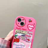 Xpoko Pink Girl Love Graffiti Phone Case